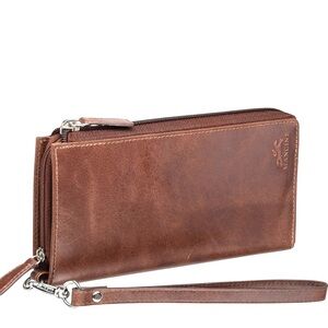 Mancini Men's Casablanca Collection Trifold Wallet, Brown